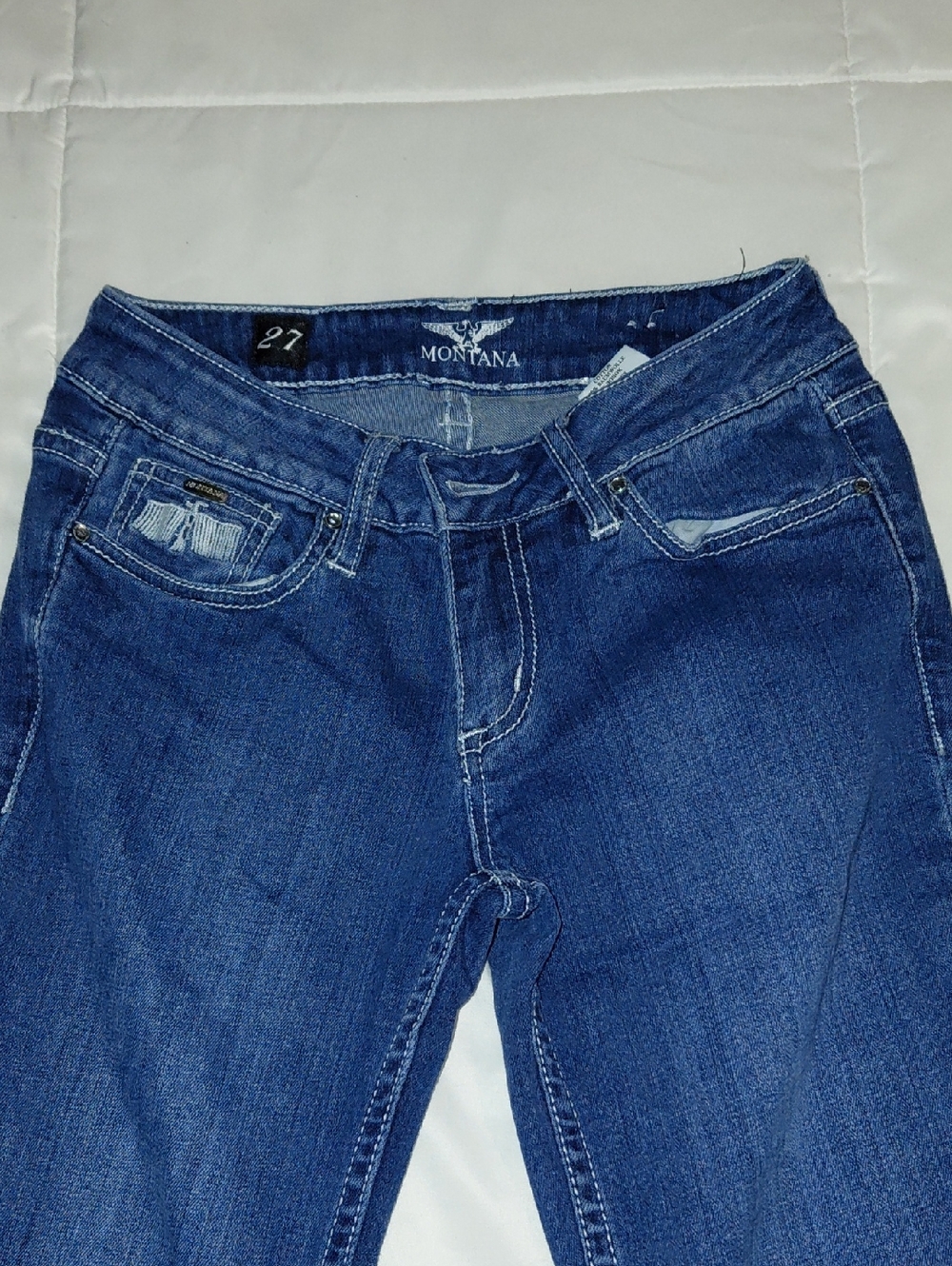 Montana Women's Skinny Jeans in Medium Blue - Size 27
